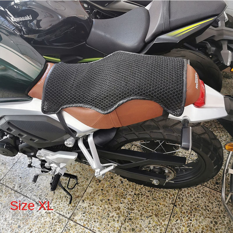 Motorcycle Seat Cover Sun Protection Heat Insulation 3D Mesh Seat Pad Breathable Moisture-Wicking Cool Summer Motorcycle Seat Cover