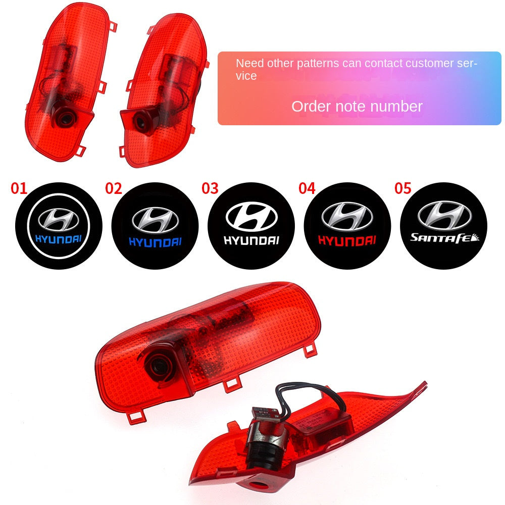 Suitable for modern welcome lights Sonata 8 special car welcome lights laser spotlights projection lights