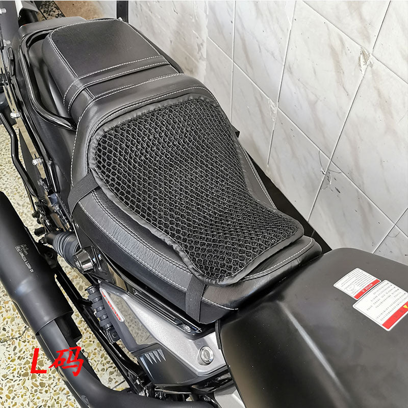 Motorcycle Seat Cover Sun Protection Heat Insulation 3D Mesh Seat Pad Breathable Moisture-Wicking Cool Summer Motorcycle Seat Cover